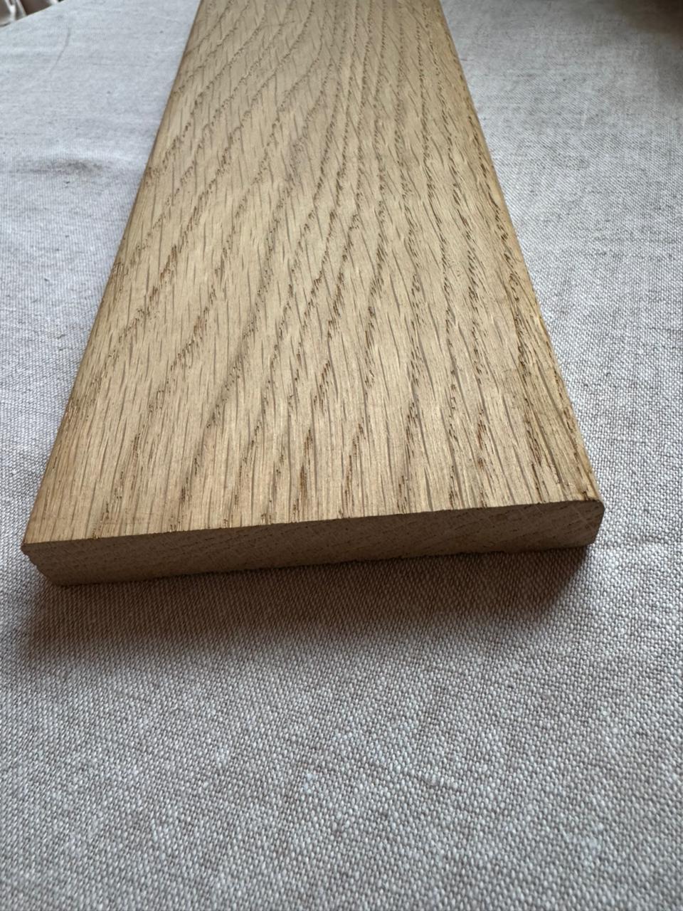 Наличник массив Дуб без покрытия 100 мм